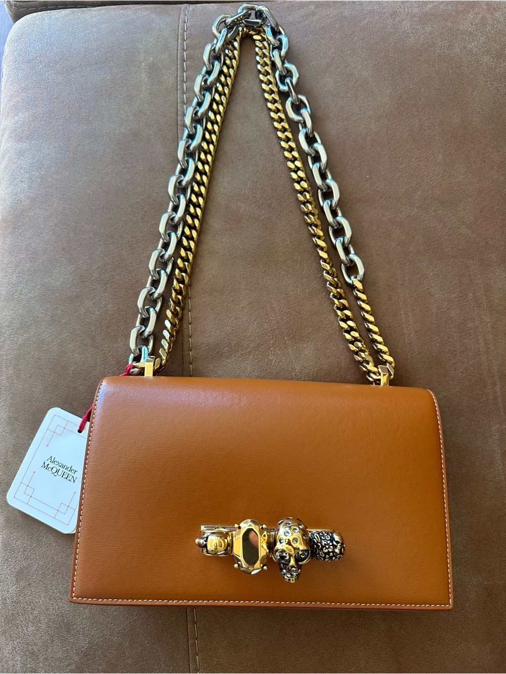 Alexander McQueen Jewelled Satchel Bag